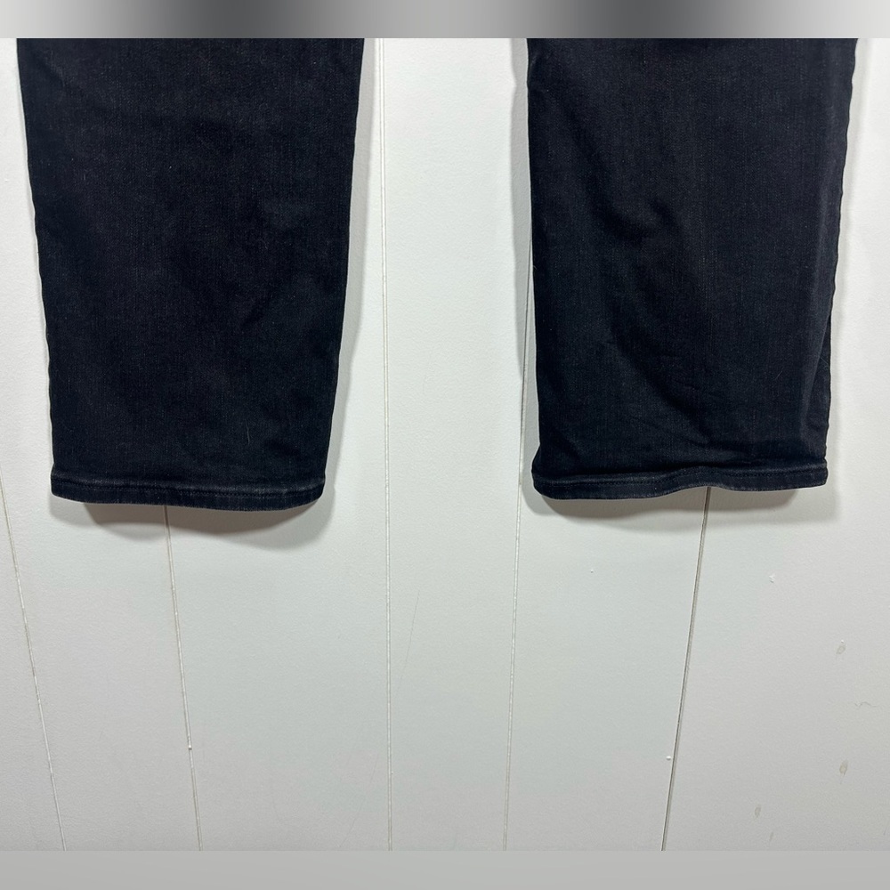 NYDJ Relaxed Straight Leg Black Jeans Womens Size 10 Denim Stretch - Picture 6 of 11
